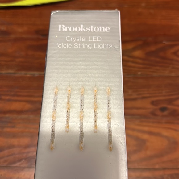 Brookstone crystal LED icicles string lights - Picture 2 of 4